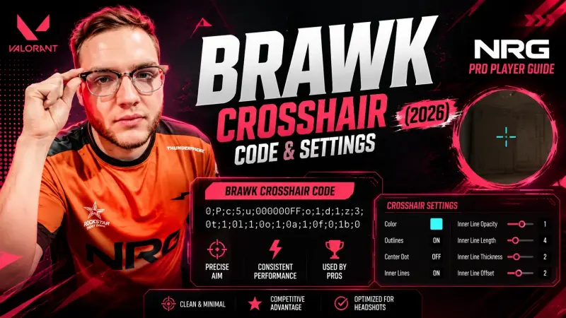 Brawk Crosshair Code & Settings (2026): NRG Pro Player Guide